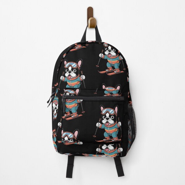 Item preview, Cute French Bulldog Skiing Illustration designed and sold by mvm-shop.