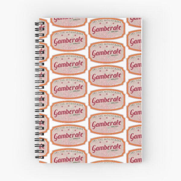 Item preview, Gamberale, Abruzzo, Chieti, Italia, textured skiing badge designed and sold by Wanderful-roads.
