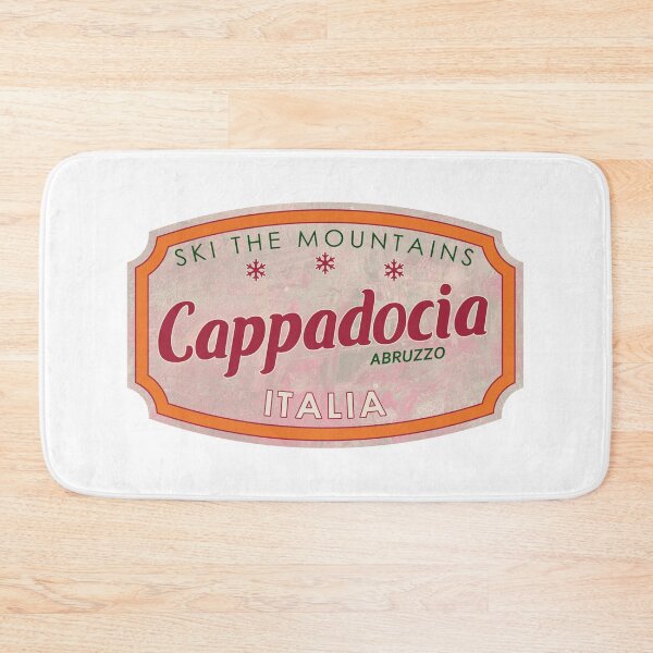Item preview, Cappadocia, Abruzzo, L’Aquila, Italia, textured skiing badge designed and sold by Wanderful-roads.