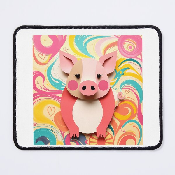 Item preview, Quiet Piggy Paper Collage Art designed and sold by sharon1210.