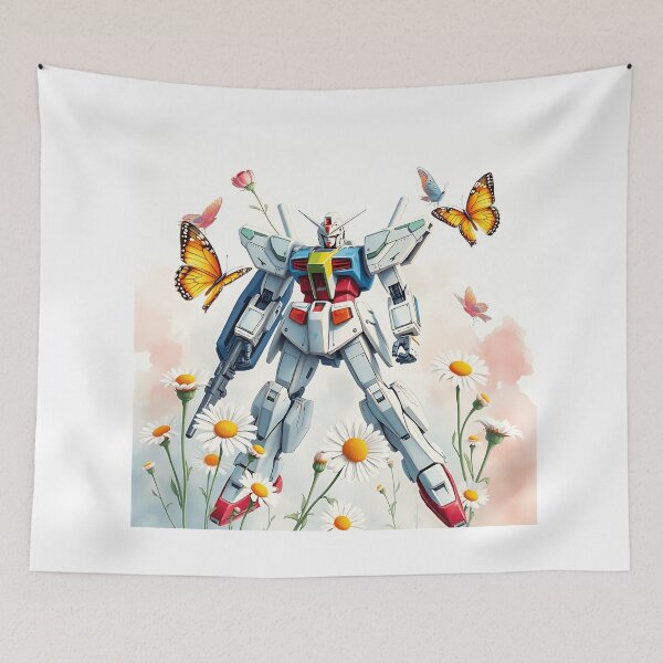 Artikelvorschau, Gunpla-Modell in Pastellfarben mit Schmetterlingen entworfen und verkauft von sharon1210.
