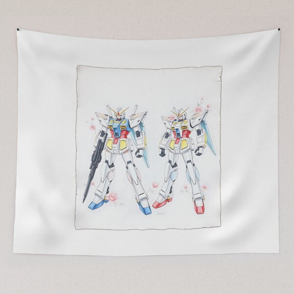 Artikelvorschau, Gunpla-Aquarell mit floralen Akzenten entworfen und verkauft von sharon1210.