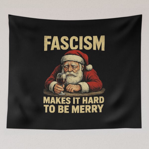 Item preview, Santifa Fasicm Makes It Hard To Be Merry  designed and sold by Bruceiee495.