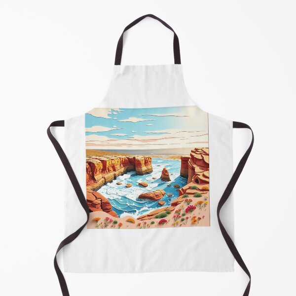 Item preview, Kalbarri Paper Collage Landscape designed and sold by sharon1210.