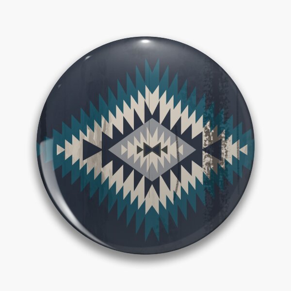 Item preview, area rug design in deep blue tones, inspired by American Western and cowboy culture. designed and sold by Line-Aura.