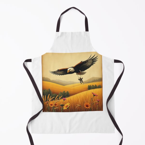 Item preview, Majestic Eagle and Paraglider in Wheat Fields designed and sold by sharon1210.