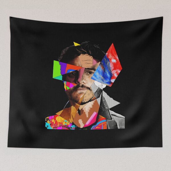 Item preview, Pedro Pascal Colorful Abstract Collage designed and sold by Shaunthesheep41.