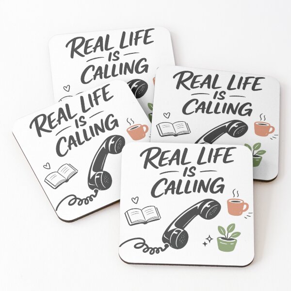 Item preview, Real Life is Calling designed and sold by craftedd.