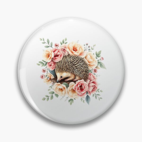 Item preview, Echidna Among Pastel Vintage Flowers designed and sold by sharon1210.