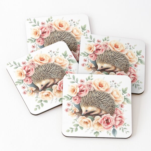 Item preview, Echidna Among Pastel Vintage Flowers designed and sold by sharon1210.