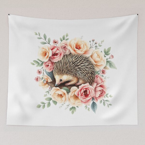 Item preview, Echidna Among Pastel Vintage Flowers designed and sold by sharon1210.