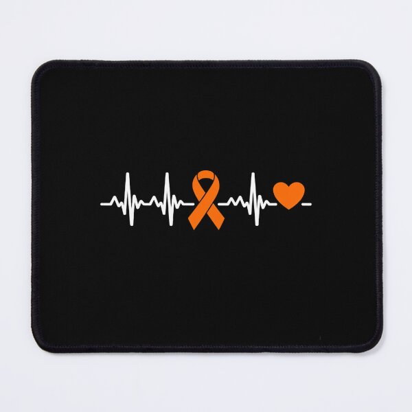 Item preview, Heartbeat ADHD Orange Ribbon ADD ADHD Awareness designed and sold by catsdothingz.