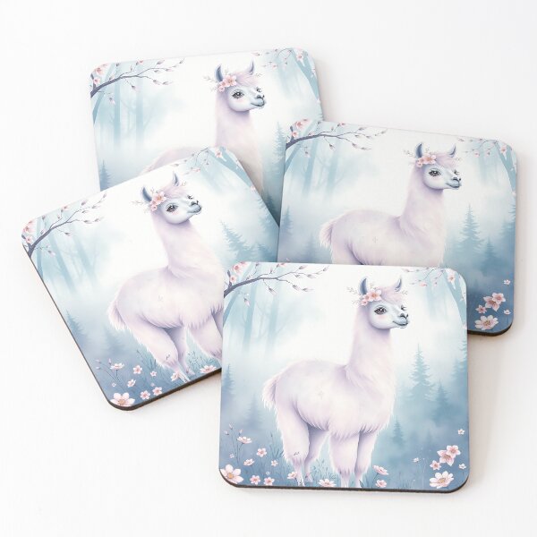Item preview, Lavender Alpaca with Floral Accents designed and sold by sharon1210.