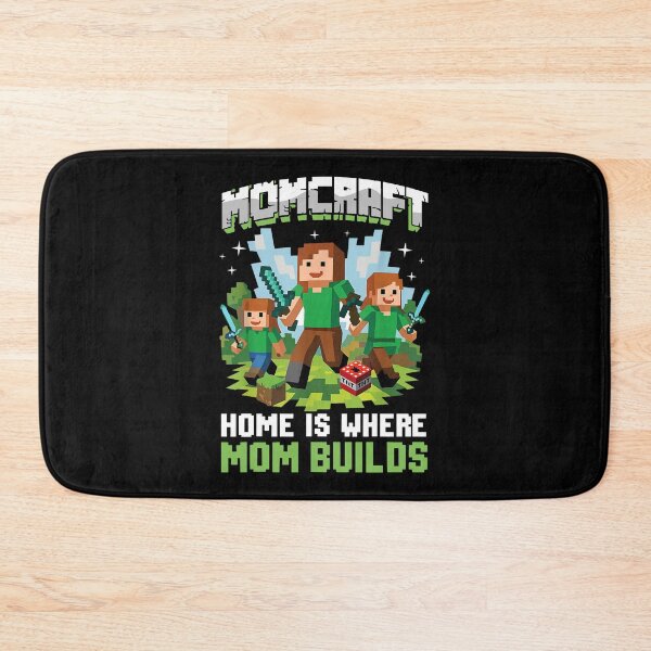 Item preview, Momcraft Happy Mother Day Home Where Mom Builds Pixelated Gaming designed and sold by pansak.