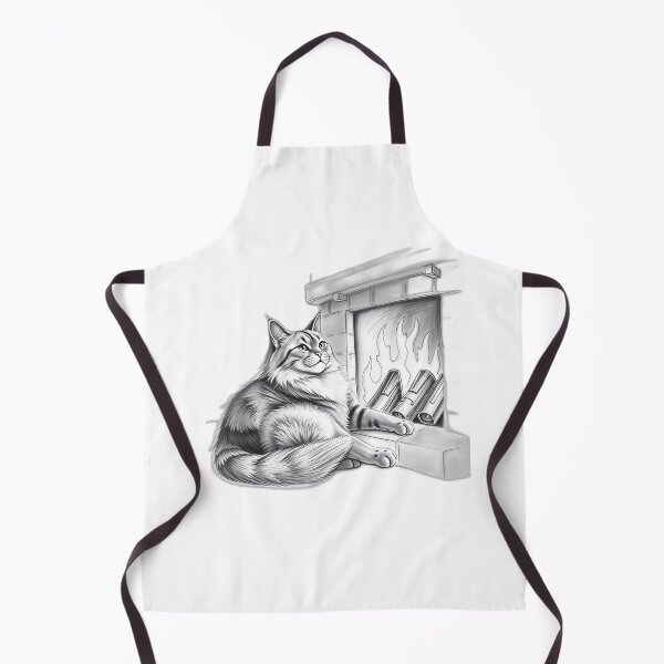 Item preview, Majestic Yule Cat Charcoal Sketch designed and sold by sharon1210.