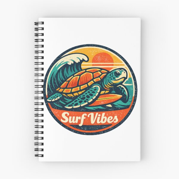 Item preview, Retro Surf Sea Turtle Badge Surf Vibes Patch Style designed and sold by zoughlal.
