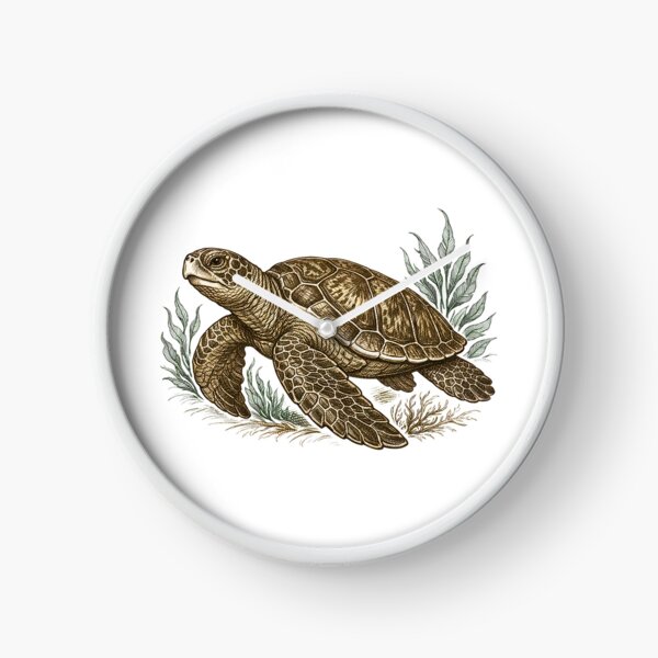 Item preview, Vintage Engraving Sea Turtle Ocean Guardian Naturalist Style designed and sold by zoughlal.