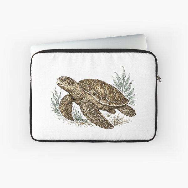 Item preview, Vintage Engraving Sea Turtle Ocean Guardian Naturalist Style designed and sold by zoughlal.