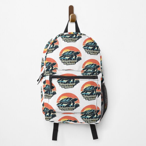 Item preview, Vanlife Surf Sea Turtle Sunset Wanderlust And Waves Retro Style designed and sold by zoughlal.
