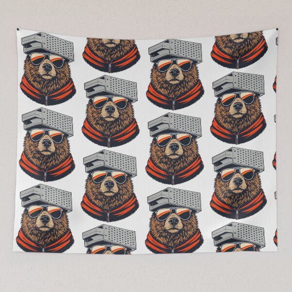 Item preview, Bear With Grater Hat And Sunglasses Bear In Hip Hop Urban Style designed and sold by pansak.