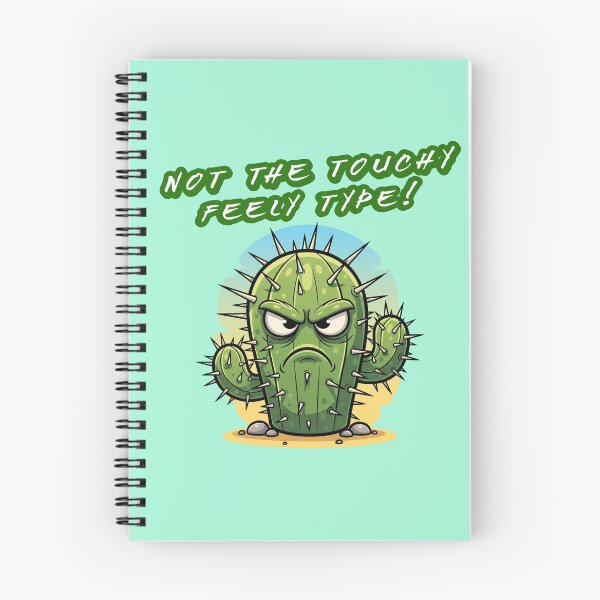 Item preview, Not the Touchy Feely Type Funny Cactus Cartoon designed and sold by FFPrints.