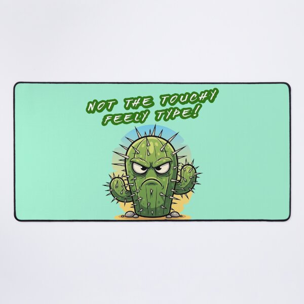 Item preview, Not the Touchy Feely Type Funny Cactus Cartoon designed and sold by FFPrints.