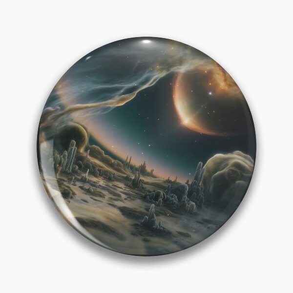 Item preview, Surreal Cosmic Landscape of a Distant Planet designed and sold by KiraChie.