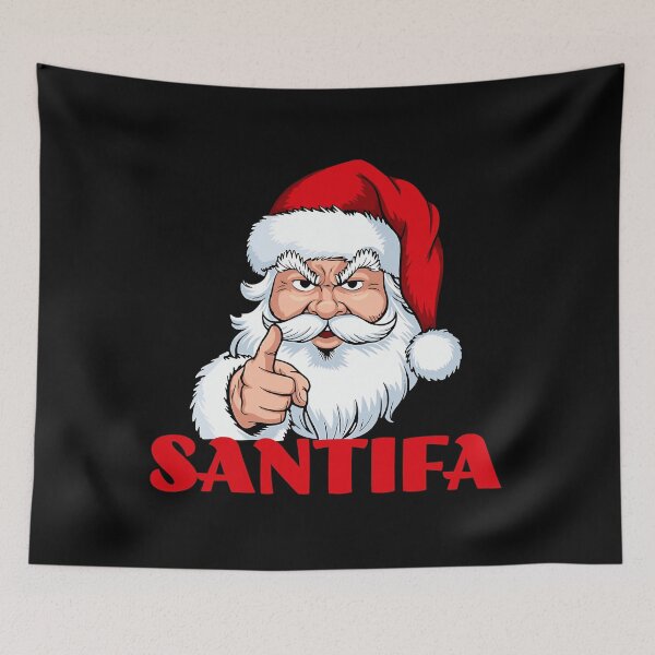 Item preview, Santifa – Santa Against Fascism-Anti-Fascist Santa Funny Christmas Parody designed and sold by Bruceiee495.