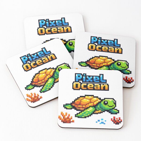 Item preview, Pixel Sea Turtle 8 Bit Underwater Pixel Ocean Retro Gaming designed and sold by zoughlal.