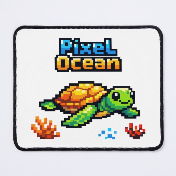 Item preview, Pixel Sea Turtle 8 Bit Underwater Pixel Ocean Retro Gaming designed and sold by zoughlal.