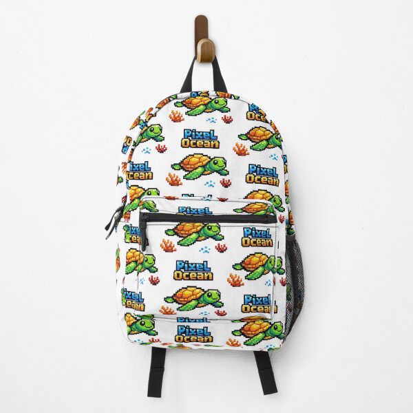 Item preview, Pixel Sea Turtle 8 Bit Underwater Pixel Ocean Retro Gaming designed and sold by zoughlal.