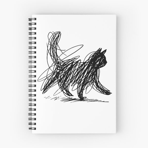 Item preview, Scribble Cat Abstract Sketch Minimalist Cat Art Lover designed and sold by pansak.