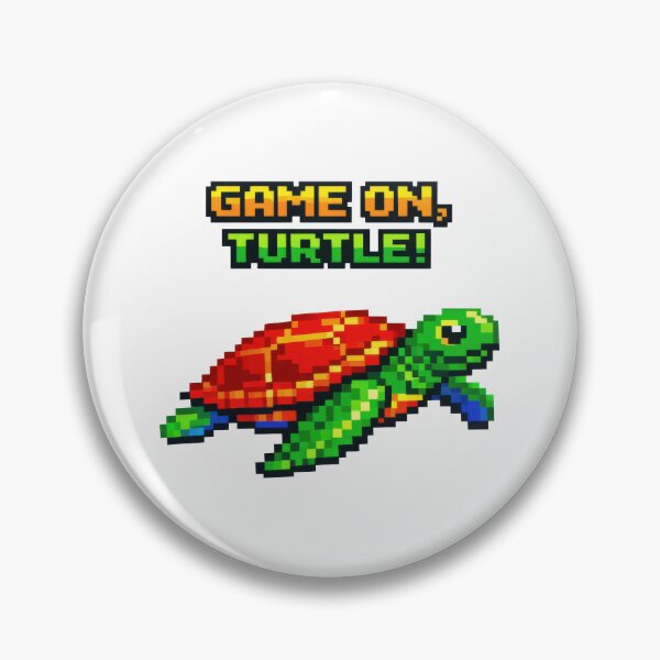 Item preview, Retro Arcade Sea Turtle 80s Pixel Game On Turtle designed and sold by zoughlal.