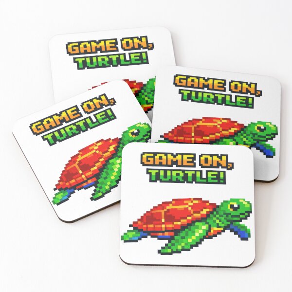 Item preview, Retro Arcade Sea Turtle 80s Pixel Game On Turtle designed and sold by zoughlal.