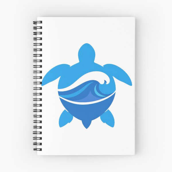Item preview, Minimal Sea Turtle Silhouette With Ocean Wave Shell Motif designed and sold by zoughlal.
