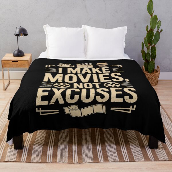 Item preview, I Make Movies Not Excuses Filmmaking Film Set Director designed and sold by Shannon Bosley.