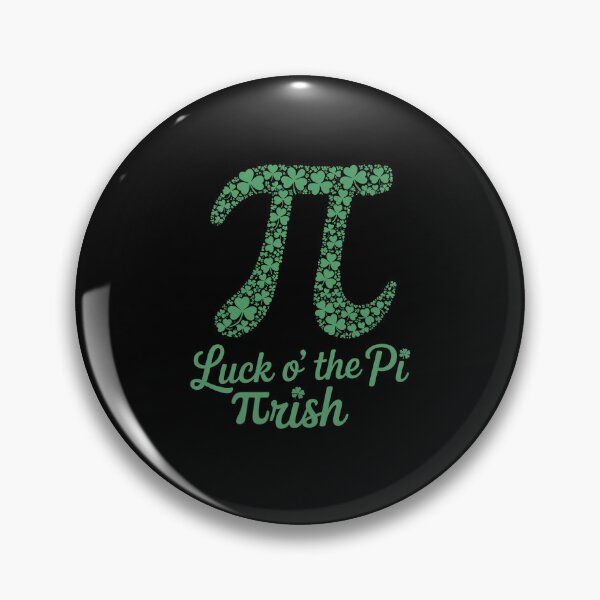 Item preview, St Patricks Day Funny Pi T-Shirt Luck O' The Pi-Rish designed and sold by catsdothingz.