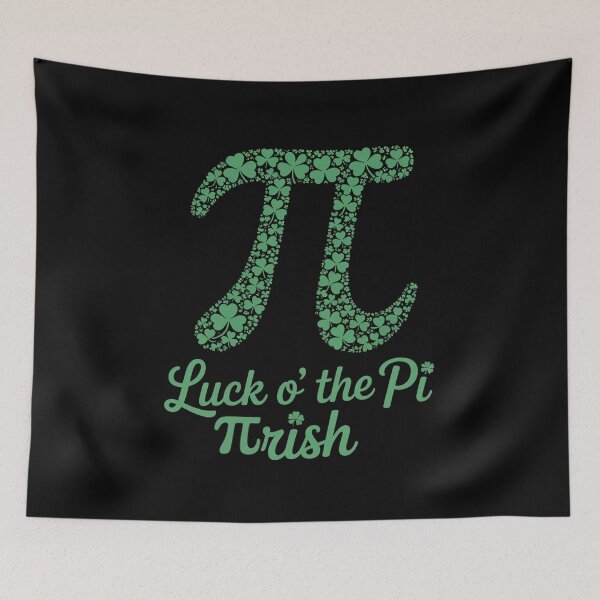 Item preview, St Patricks Day Funny Pi T-Shirt Luck O' The Pi-Rish designed and sold by catsdothingz.