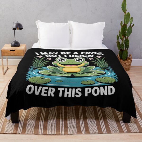 Item preview, I may be a frog but I reign over this pond designed and sold by Shannon Bosley.