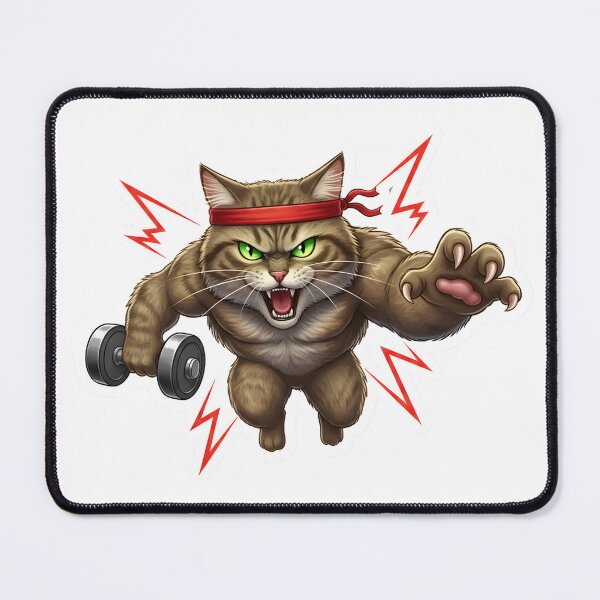 Item preview, Angry Cat Energy – Savage Feline Rage Meme Art designed and sold by JaiSoftStudio.
