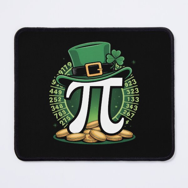 Item preview, St Patricks Day Happy Pi Day Math Science Irish Shamrocks designed and sold by catsdothingz.