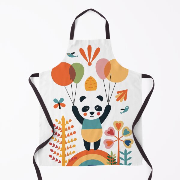 Item preview, Panda with Colorful Balloons designed and sold by paulrommer.