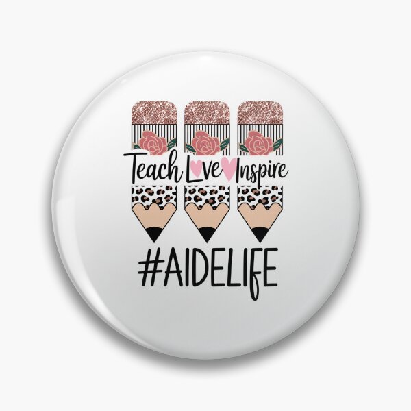 Item preview, Teach Love Inspire Aide Life Crayon designed and sold by catsdothingz.