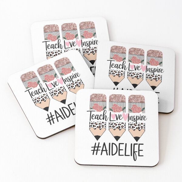 Item preview, Teach Love Inspire Aide Life Crayon designed and sold by catsdothingz.