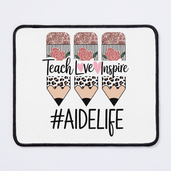 Item preview, Teach Love Inspire Aide Life Crayon designed and sold by catsdothingz.
