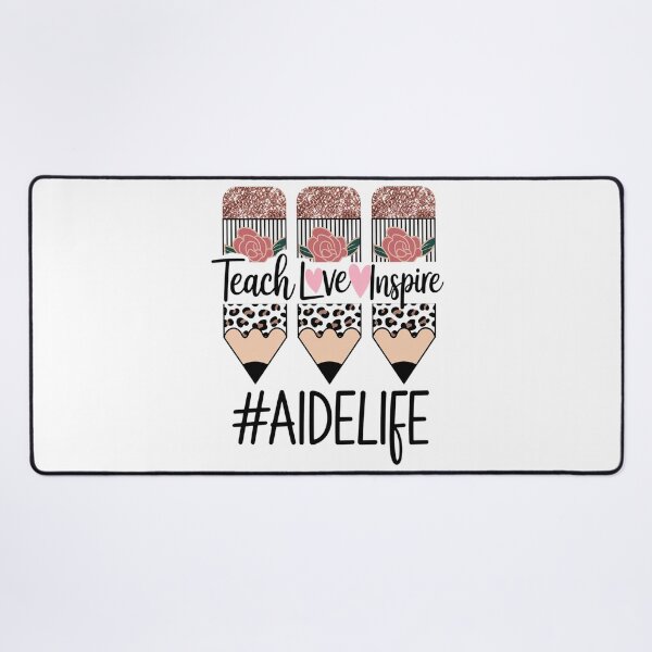 Item preview, Teach Love Inspire Aide Life Crayon designed and sold by catsdothingz.