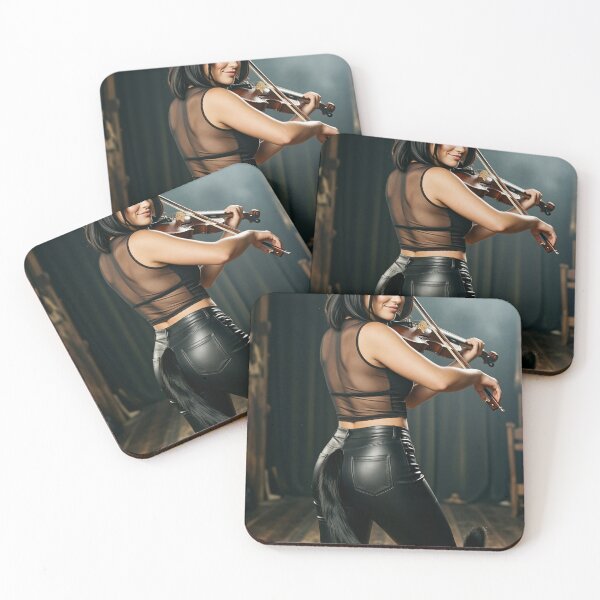 Item preview, Neko Fiddle Player in Sheer Top and Leather designed and sold by CathryneDelamort.