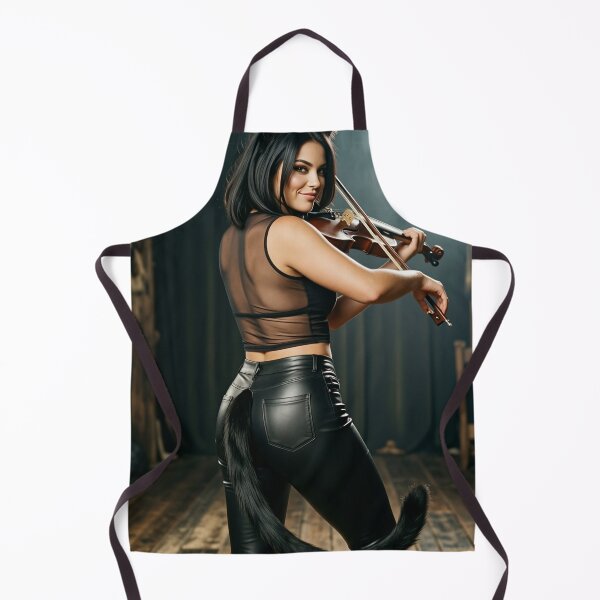 Item preview, Neko Fiddle Player in Sheer Top and Leather designed and sold by CathryneDelamort.
