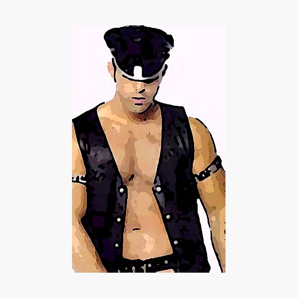 Leather Man Photographic Print
