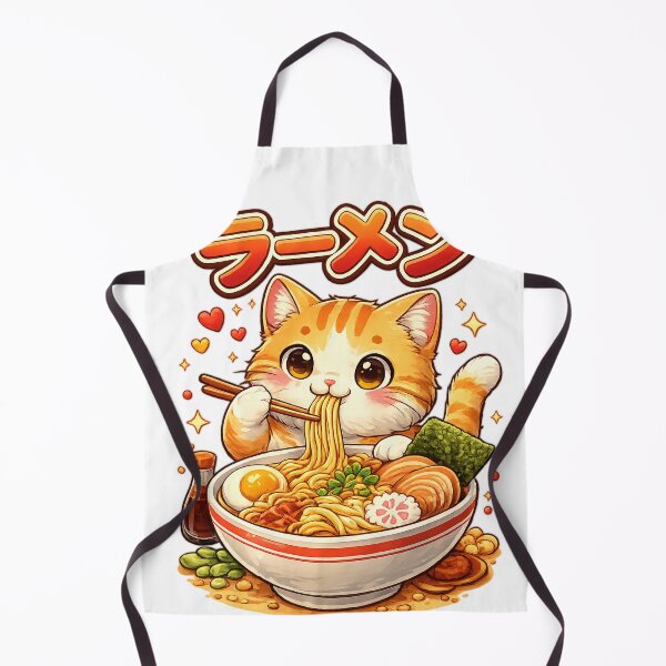Item preview, Cutest cat eating Ramen designed and sold by drkhrse.